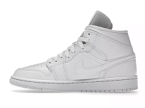 Фото № 2 с приближением к товару «‎Air Jordan Mid Triple White (2022) »