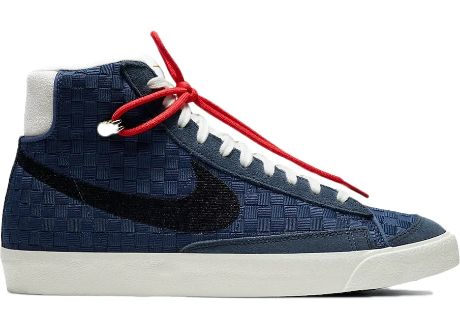 Фото № 1 с приближением к товару «‎Nike Blazer Mid 77 Sashiko Navy»