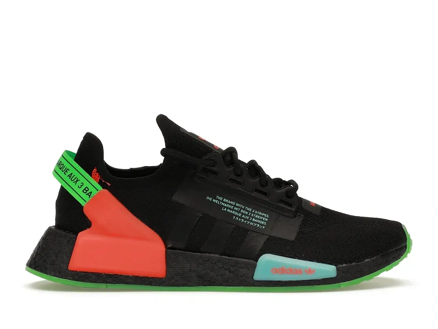 Фото № 1 с приближением к товару «‎adidas NMD R1 V2 Glow Black Sonic Ink»