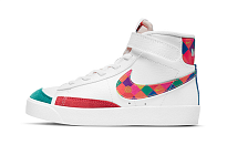 Фото № 1 с приближением к товару «‎BP Nike Blazer mid Skate shoes WhiteSpirit TealRacer BlueBright Crimson»