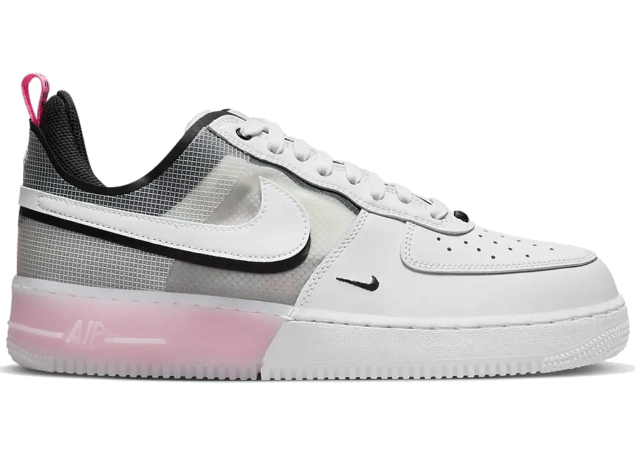 Фото № 1 с приближением к товару «‎Nike Air Force 1 Low React White Black Pink Spell»