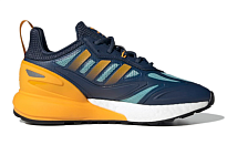 Фото № 2 с приближением к товару «‎adidas originals ZX 2K Boost 2.0 J BlueYellow»
