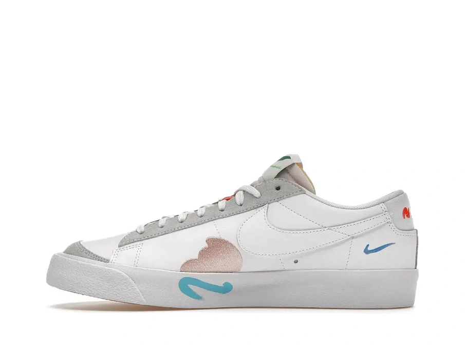 Фото № 3 с приближением к товару «‎Nike Blazer Low 77 Flyleather Mayumi Yamase White»