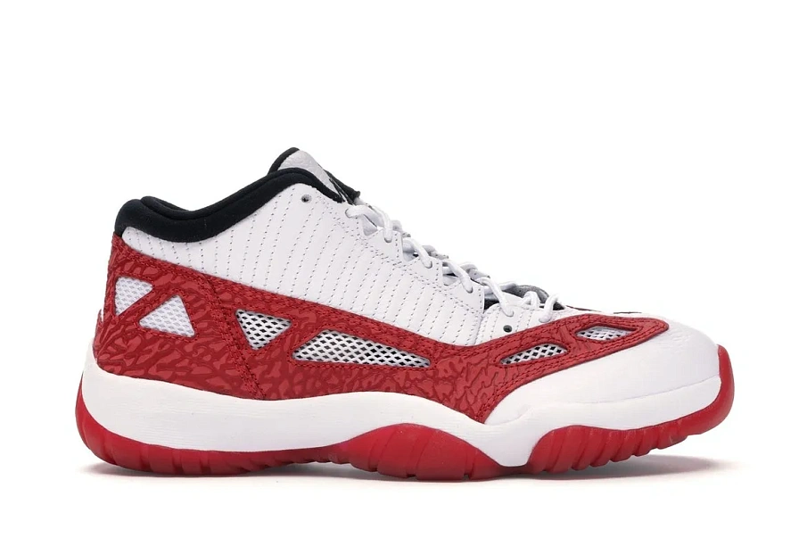 Фото № 1 с приближением к товару «‎Jordan 11 Retro Low IE White Gym Red»