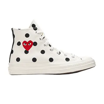 Comme des Garçons x Converse Chuck Taylor All Star 70 Hi White Polka Dot - 1