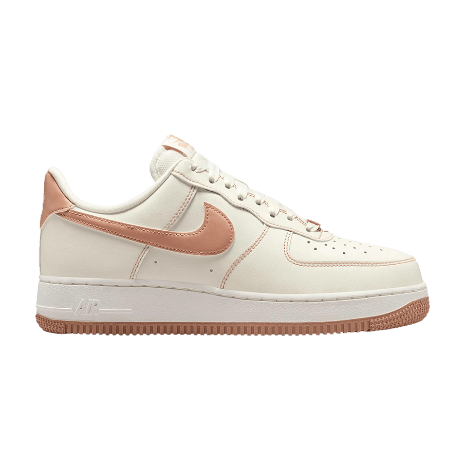 Фото № 1 с приближением к товару «‎Nike Women's Air Force 1 Low 07 Sail Rose Gold (IQ9428-133)»