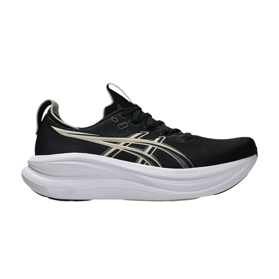 Фото № 1 с приближением к товару «‎ASICS GEL-Nimbus 28 2E Wide Black Feather Grey»