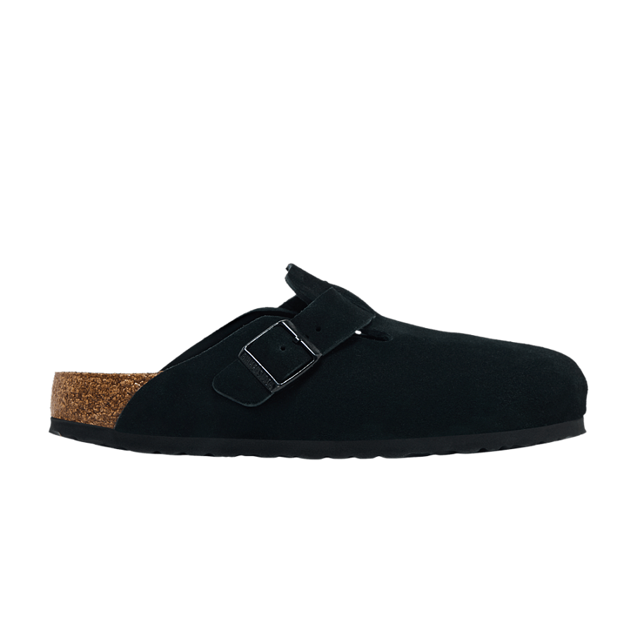 Фото № 1 с приближением к товару «‎Birkenstock Boston Soft Footbed Narrow Black»