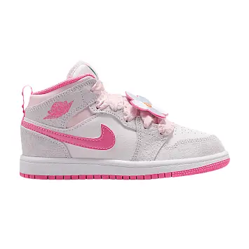 Air Jordan 1 Mid SE PS Vast Grey Pink Glow - 1