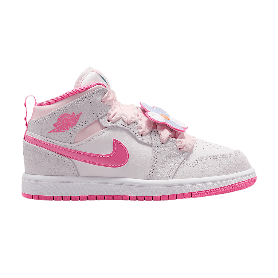 Фото № 1 с приближением к товару «‎Air Jordan 1 Mid SE PS Vast Grey Pink Glow»
