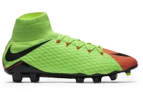 Фото № 1 с приближением к товару «‎Nike Hypervenom Phatal 3 DF FG Electric Green Black Hyper Orange Volt»