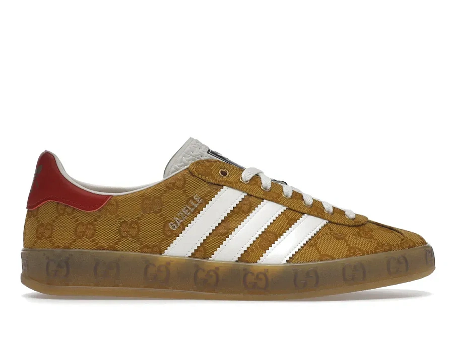 Фото № 1 с приближением к товару «‎adidas Gazelle Gucci Original GG Beige Brown»