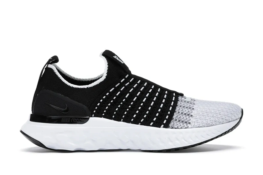 Фото № 1 с приближением к товару «‎Nike React Phantom Run Flyknit 2 Black White »