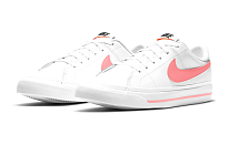 Фото № 3 с приближением к товару «‎Nike Court Legacy GS 'White Sunset Pulse'»