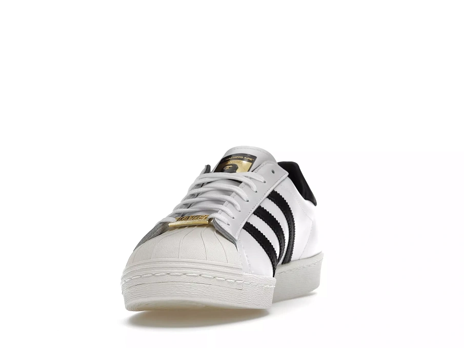 Фото № 5 с приближением к товару «‎adidas Superstar 80s Bape White Black»
