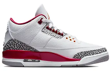 Nike Air Jordan 3 Retro Vintage Basketball shoes Cardinal Red - 3