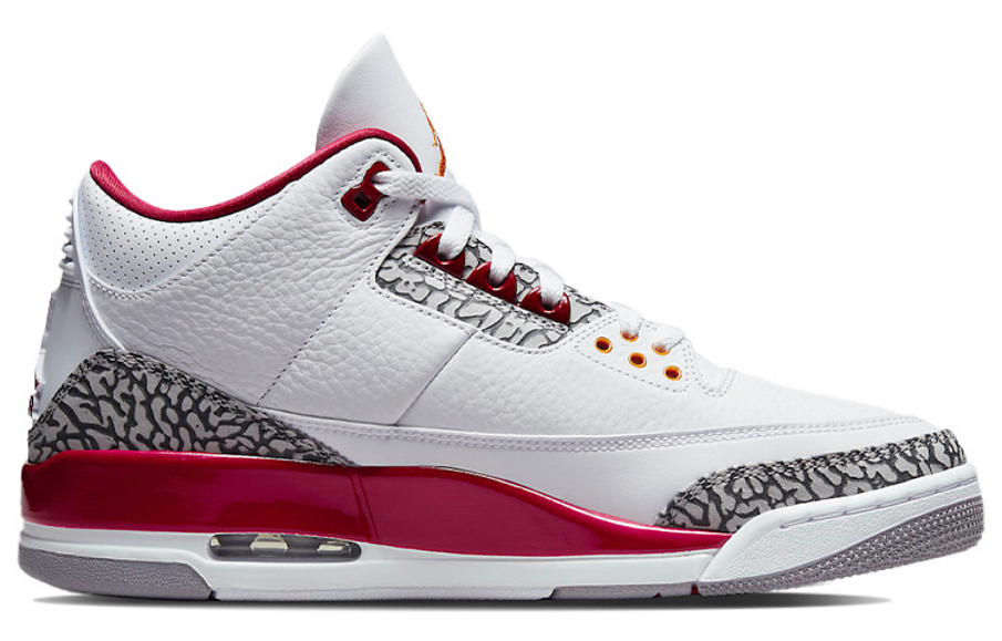 Фото № 2 с приближением к товару «‎Nike Air Jordan 3 Retro Vintage Basketball shoes Cardinal Red»
