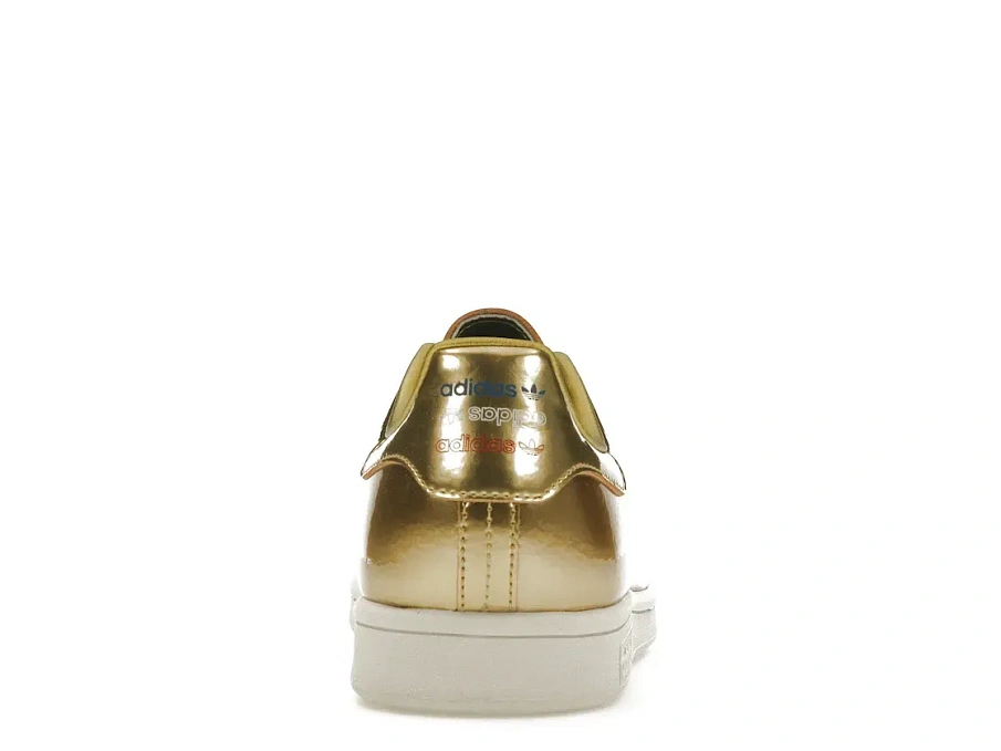 Фото № 4 с приближением к товару «‎adidas Stan Smith Gold Metallic (2019)»