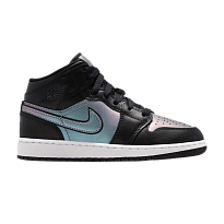 Фото № 1 с приближением к товару «‎Air Jordan 1 Mid SE GS Black Iridescent»