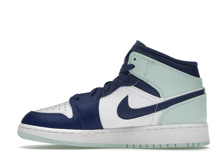Фото № 6 с приближением к товару «‎Jordan 1 Mid Mystic Navy Mint Foam »