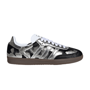 adidas Women's Samba OG Black Silver Metallic Cloud White