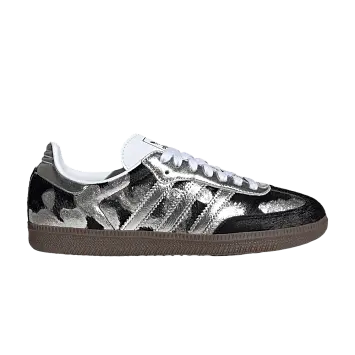 adidas Women's Samba OG Black Silver Metallic Cloud White