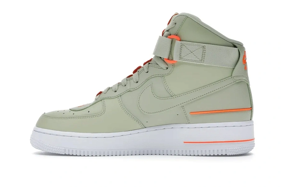 Фото № 5 с приближением к товару «‎Nike Air Force 1 High Dual Air Olive Orange»