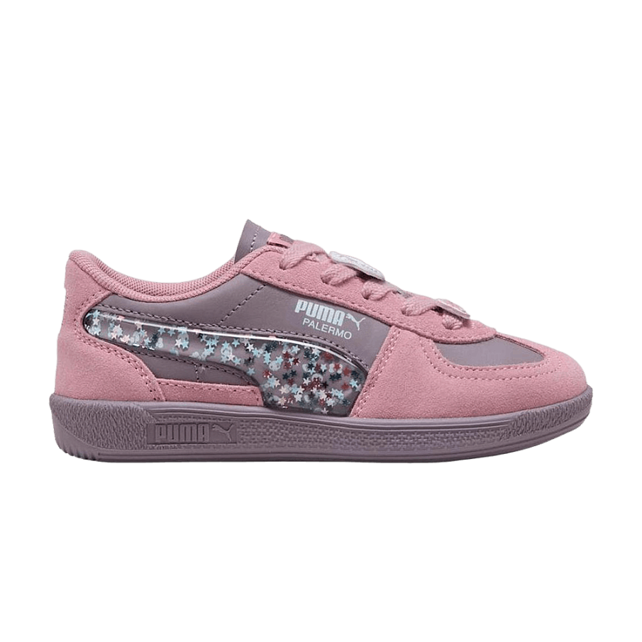 Фото № 1 с приближением к товару «‎Hello Kitty And Friends x Puma Palermo Little Kid Plum Jam/Poised Pink»