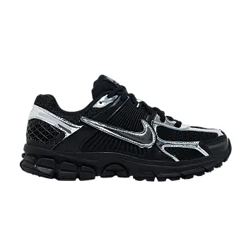 Nike Women's Air Zoom Vomero 5 Black Metallic Silver - 1