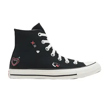Converse Women's Chuck Taylor All Star High Y2K Heart - Black - 1