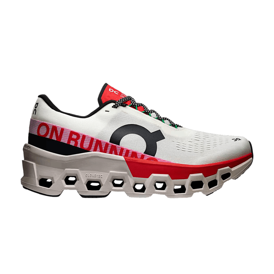 Фото № 1 с приближением к товару «‎Women's Cloudmonster 2 Ivory Silver Red»