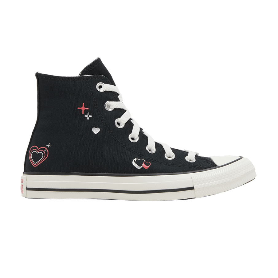 Фото № 1 с приближением к товару «‎Converse Women's Chuck Taylor All Star High Y2K Heart - Black»