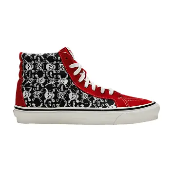 Vans Sk8-Hi 38 DX Skulls Red Black - 1