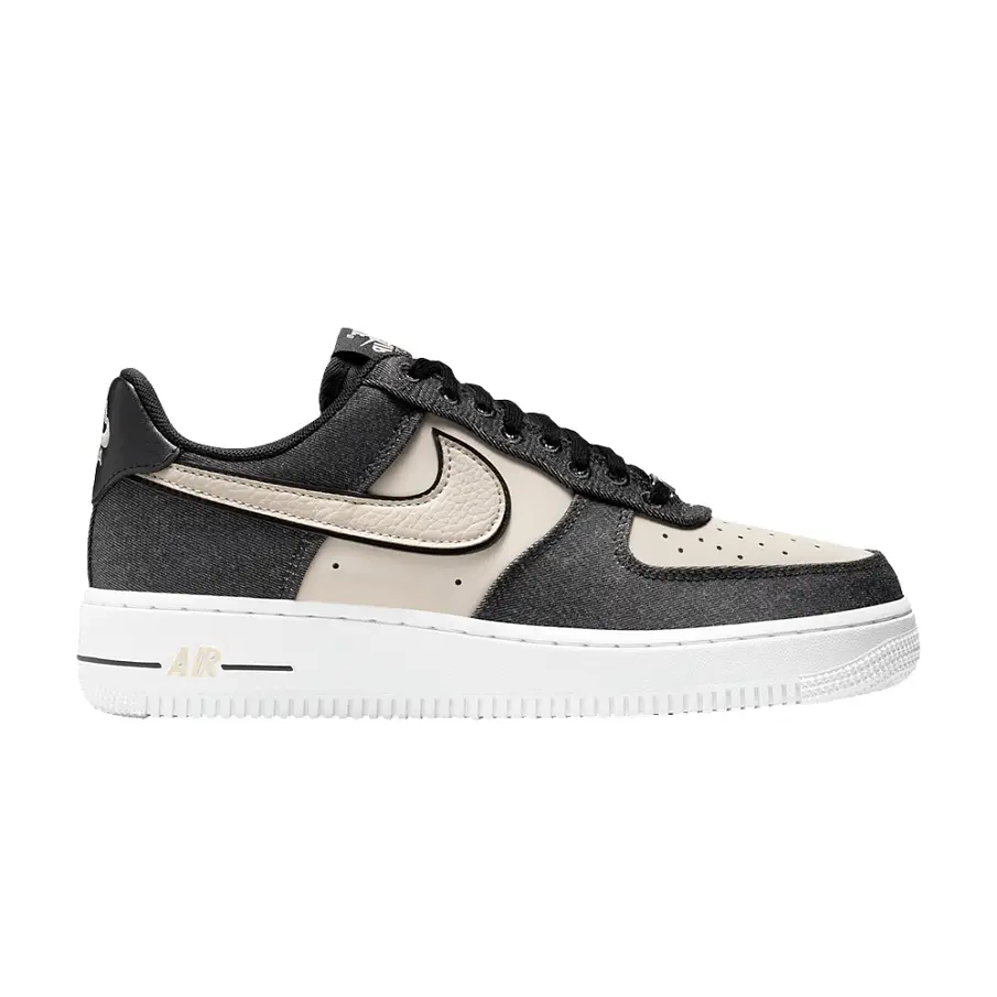 Фото № 1 с приближением к товару «‎Nike Women's Air Force 1 Low 07 SE Black Denim Net (IB6642-001)»