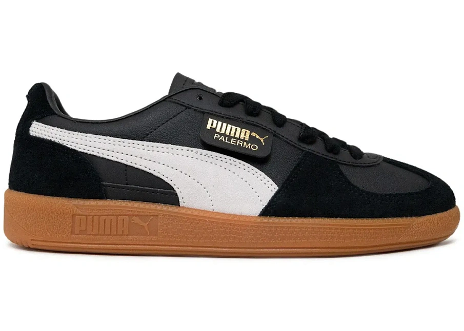 Фото № 1 с приближением к товару «‎Puma Palermo Leather Black Feather Grey Gum»