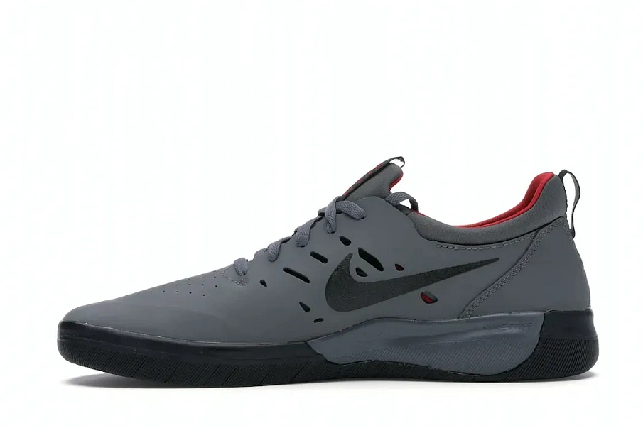 Фото № 3 с приближением к товару «‎Nike SB Nyjah Free Dark Grey Gym Red Black»