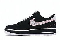 Фото № 3 с приближением к товару «‎Nike Air Force 1 Low Schematic Black White Bright Crimson»