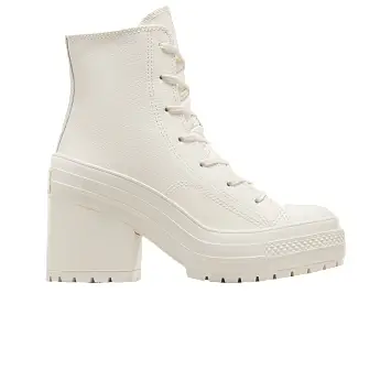 Converse Women's Chuck 70 De Luxe Heel Leather High Egret - 1