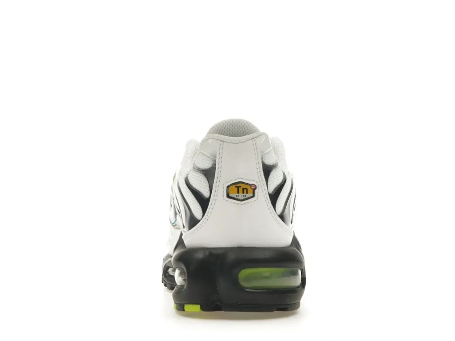 Фото № 4 с приближением к товару «‎Nike Air Max Plus 3D Swoosh White Volt Football Grey Blackened Blue»