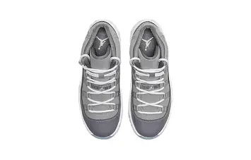 (BP) Air Jordan 11 Retro Basketball Shoes GreyWhite - 6