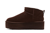 Фото № 4 с приближением к товару «‎UGG Women's Classic Ultra Mini Platform Boot Burnt Cedar»