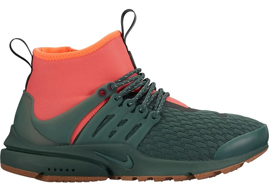 Фото № 1 с приближением к товару «‎Nike Air Presto Mid Utility Vintage Green Hyper Orange »