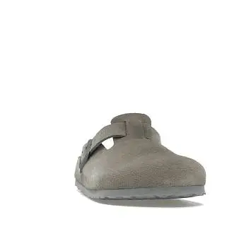 Birkenstock Boston Soft Footbed Suede Stone Coin - 2