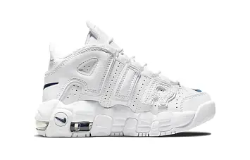 (BP) Nike Air More Uptempo Basketball Shoes White - 2