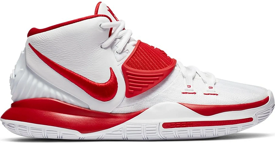 Фото № 1 с приближением к товару «‎Nike Kyrie 6 White University Red»