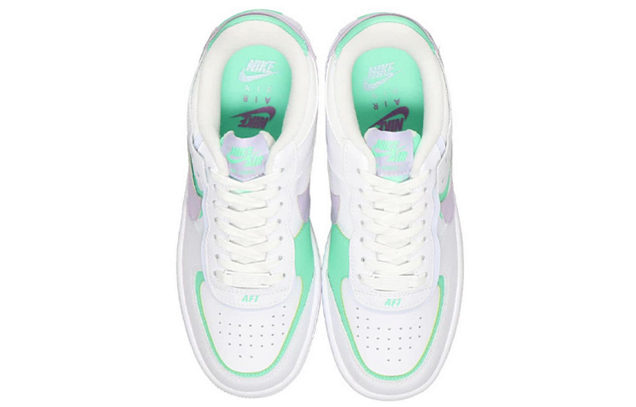 Фото № 4 с приближением к товару «‎Nike Air Force 1 Shadow "Infinite Lilac" Macaroon For Women WhiteGreenPurple»