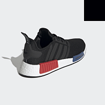 Фото № 4 с приближением к товару «‎ adidas originals NMDR1 Sports Casual Shoes BlackRedBlue»