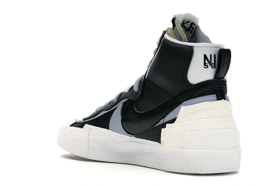 Фото № 6 с приближением к товару «‎Nike Blazer Mid sacai Black Grey»