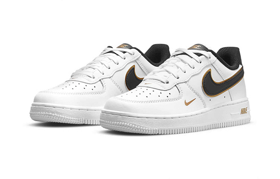 Фото № 3 с приближением к товару «‎BP Nike Force 1 LV8 WhiteBlackGolden»