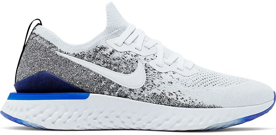 Фото № 1 с приближением к товару «‎Nike Epic React Flyknit 2 White Black Racer Blue»